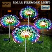 Resim FACHOI Güneş Enerjili Bahçe Işıkları, 420LED Havai Fişek Tasarımı, 8 Aydınlatma Modu, Su Geçirmez, Akıllı Sensör Anahtarı, Dış Mekan Dekoru için Patio, Yürüyüş Yolu, Parti, Düğün - 360/200/60 LED Seçenekleri, Güneş Enerjili Aydınlatma, Dış Mekan Aydınlatması | Canlı Aydınlatma | Akıllı Işık, Dekorasyon Işıkları 