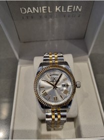 Resim Daniel Klein YENİ MODEL GÜMÜŞ Kadran Gün ve Takvimli Çelik Bilezik 3 ATM Su Geçirmez 