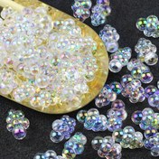 Resim 20 adet Iridiyan Akrilik Bulut Boncuk, 18x25mm, Şeffaf Renk, DIY Takı Yapımı, Kolye, Bileklik, Kalem, Telefon Zinciri, El Sanatları Malzemeleri, Sanat ve Dikiş Aksesuarları 