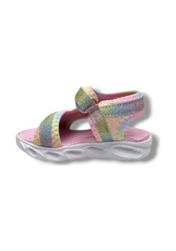 Resim Arzen Bebe 222-26 Simli Işıklı Cırtlı Anatomik Kız Çocuk Sandalet 22-25 