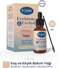 Resim 7 Doğal Yağlı Kaş Kirpik Bakım Serumu Fırça Hediyeli - Hint Yağı ve E Vitamini Besleyici 30 ml 