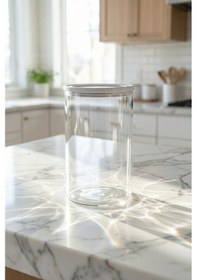 Resim Mirage Borosilikat Cam Kavanoz Gri - 1600 Ml Gri 