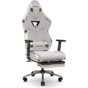 Resim Warrior Aragorn Blanc Deri Oyuncu Koltuğu - Ayna - Ayak Uzatmalı Bilgisayar Sandalyesi 1698B1202 