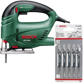 Resim Bosch Pst 650 Compact 500 Watt Dekupaj Testere Makinası Dekopaj + 5 Adet T144d Ahşap Testere Bıçağı 