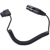 Resim Dofolink V-mount Batarya İle Kameraya Güç Sağlamak İçin D-tap Erkekden 4-pin Xlr Dişiye 1 Metre Esnek Adaptör Kablosu 
