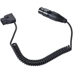 Resim Dofolink V-mount Batarya İle Kameraya Güç Sağlamak İçin D-tap Erkekden 4-pin Xlr Dişiye 1 Metre Esnek Adaptör Kablosu 