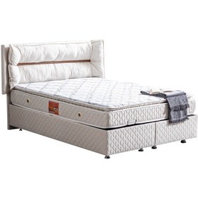 Resim Setaymobilya Baza, Barselona Krem Baza + Başlık + Real Pedli Yatak 