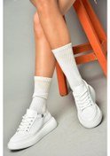 Resim Fox Shoes S274048409 Beyaz Kadın Spor Ayakkabı Sneakers Beyaz 