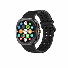 Resim Haino Teko 17 Akıllı Saat AMOLED Ekran Su Geçirmez 15 Gün Pil Arama Spor Sağlık Takibi Siyah 