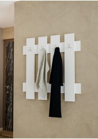 Resim Duvar Askılığı Askılık Portmanto Antre Askılık Vestiyer Çoklu Beyaz 