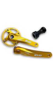 Resim Bike Sky Evo 32T Sarı Hollowtech Göbek Tek Yaprak Aynakol 