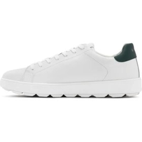 Resim Geox Erkek Beyaz Spherica Ecub Bağcıklı Deri Sneaker U45GPA0009BC1966 