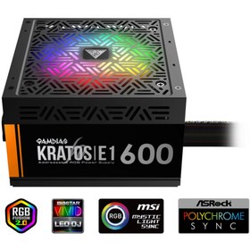 Resim GAMDIAS 600W 80+ BRONZE KRATOS M1-600B POWER SUPPLY Gamdias