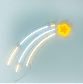 Resim Kayan Yıldız Neon Led Tabela Renkli 