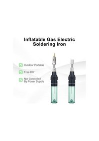 Resim Createtech Portatif Gazlı Lehim Makinesi - 1300 C Alev, 450 C Lehim Üstü, Sıcaklık Düzenli 