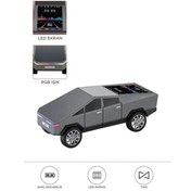 Resim D68 Cyber Model Araba Tasarımlı Bluetooth Hoparlör 15w Güçlü Ses Rgb Led /tws/usb Gri 