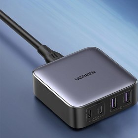 Resim Ugreen Nexode 65W GaN 2 Masaüstü 4 Portlu Hızlı Şarj Cihazı İstasyonu 