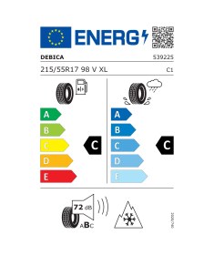 Resim Debica 215/55R17 98V XL Frigo Hp 2 M+S Kış Lastiği 2025 