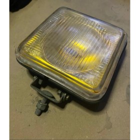 Resim Üçel Plastikap Halogen Kare Sarı Sis Farı Etiket Nikelaj 