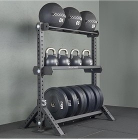 Resim Kettlebel Sağlık Topu Ağırlık Plakası Standı 