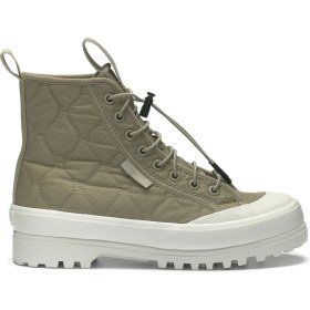 Resim Superga 2644 Alpina Quilted Nylon Kadın Yeşil Günlük Ayakkabı 