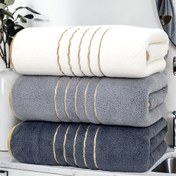 Resim 3 Adet Ultra Yumuşak Mercan Havlu Seti, 3 Hızlı Kuruyan Hafif Banyo Havlusu (70 x 140 cm), Ev, Otel ve Spa Kullanımı İçin İdeal – Kamp ve Açık Hava Sporları için Mükemmel – Harika Noel Hediyesi 