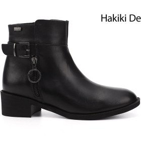 Resim Gönderi R Kadın Siyah Fermuarlı Kalın Topuklu Hakiki Deri Bot Gkzb13450414 Siyah 