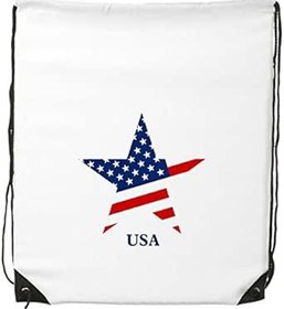 Resim DIYthinker Kadın Amerika Yıldız Bayrağı Amerika Birleşik Devletleri ABD Desen İpli Sırt Çantası İnce Çizgiler Alışveriş Yaratıcı El Çantası Omuz Environ Tal Polyester Çanta 