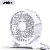 Resim Goldenqian Usb Mini Taşınabilir Fan Masaüstü Vantilatör Sessiz Küçük Fan Öğrenci Yurdu Bilgisayar İçin Yaz Gadget Ev Ofis Şarj Edilebilir Fan White 