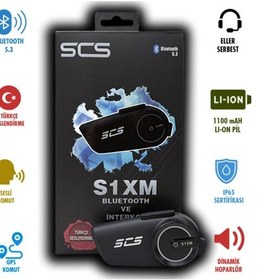 Resim S1xm Motosiklet Bluetooth Kulaklık Seti 