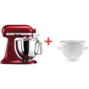 Resim Kitchenaid Artisan 5KSM175PS 4.8 L Stand Mikser + 5KSMICM Dondurma Yapma Aparat 