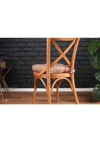 Resim Altınpamuk Altınpamuk Lüx Pofidik Kahve Sandalye Minderi Özel Lüx Dikişli Ba 