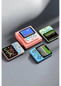 Resim Mini i El isi 3.5 İnç Ekran Çift Konsol 666 Adet Retro Oyun Gameboy El isi 
