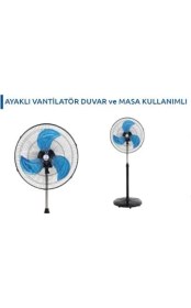 Resim Vanti KCF276 130 Watt Sanayi Tipi Ayaklı Vantilatör 