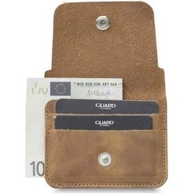 Resim Guard Taba Crazy Patlı Kartlık Hakiki Deri Erkek / Kadın P5227 Taba 