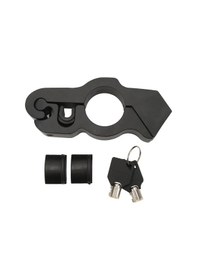 Resim Willowhaven Siyah Motosiklet Bisiklet Scooter Elektrikli Kilit Ağır Hırsızlık Önleyici Gövde Kilidi Anahtarlı Emniyet Sistemi Ergonomik Tutuş 