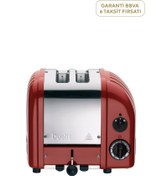 Resim Classic Seri Kırmızı 2 Hazneli Ekmek Kızartma Makinesi 