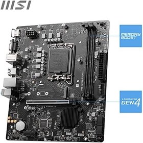 Resim MSI PRO H610M-E DDR4 Intel H610 Soket 1700 DDR4 3200MHz mATX Gaming (Oyuncu) Anakart 