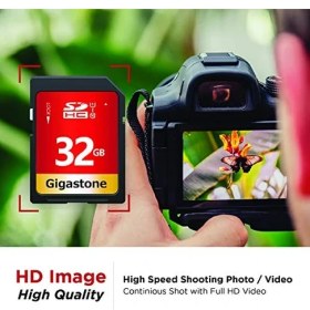 Resim Gigastone Gıgastone 32GB Sdhc Hafıza Kartı Paketi 10'lu, 80 Mb/s'ye Kadar, Dijital Kameralar Için Canon Olympus Pc, Uhs-I U1 Sınıf 10 