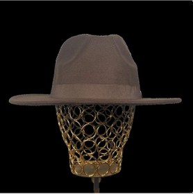 Resim Twingold İsme Özel Panama Fötr Şapka - Ab01004 - Koyu Kahverengi Koyu Kahverengi 