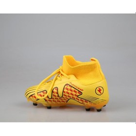 Resim Cool Pele Çoraplı Krampon Sarı Çocuk Halı Saha Ayakkabısı 