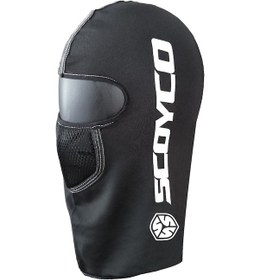 Resim Scoyco Motosiklet Ve Bisiklet Termal Balaklava Motor Maske Yüz Koruma Siyah 