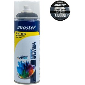 Resim Master Akrilik Sprey Boya 400 ML Mat Siyah 9005 