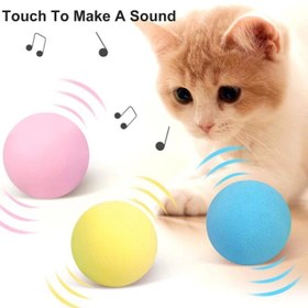 Resim Sesli Ve Akıllı Kedi Oyuncak Topu - 50 Mm, Hayvan Sesli, Eğlenceli Kedi Oyuncağı 