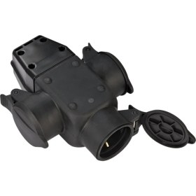 Resim Brennenstuhl Schuko-Gummik Serisi IP44 Lisanslı Dış Mekan Kullanımına Uygun 3 Soketli Golyat Priz ( Kablosuz ) 