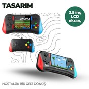 Resim ASTRALTECH 3.5 İnç Ekranlı Klasik Oyun Konsolu - 500 Dahili Oyun 