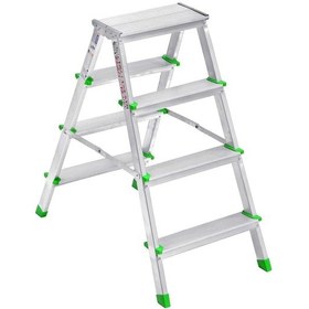 Resim Saraylı Alüminyum Merdivem Çift Taraflı 4+4 