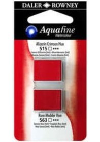 Resim Daler Rowney Aquafine Sulu Boya Tablet 2li Alizarin Crimson-rose 