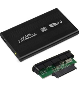 Resim Wozlo 2.5 Sata HDD USB 3.0 Harddisk Kutu - Aluminyum Gövde + Kılıf 