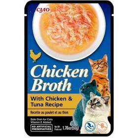 Resim Inaba Ciao Chicken Broth Tavuk Sulu ve Ton Balıklı Kedi Çorbası 50 Gr 